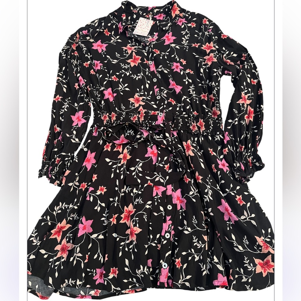 Free People Lighten Up Floral Mini Dress M NWT - Picture 6 of 14